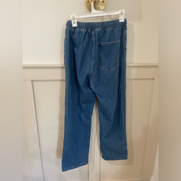 FEAR OF GOD Essentials Denim Draw String Pants Size Large - Picture 4 of 7